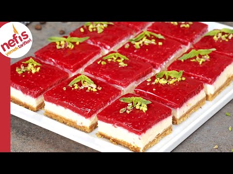 Çilek Soslu Fırınsız Cheesecake