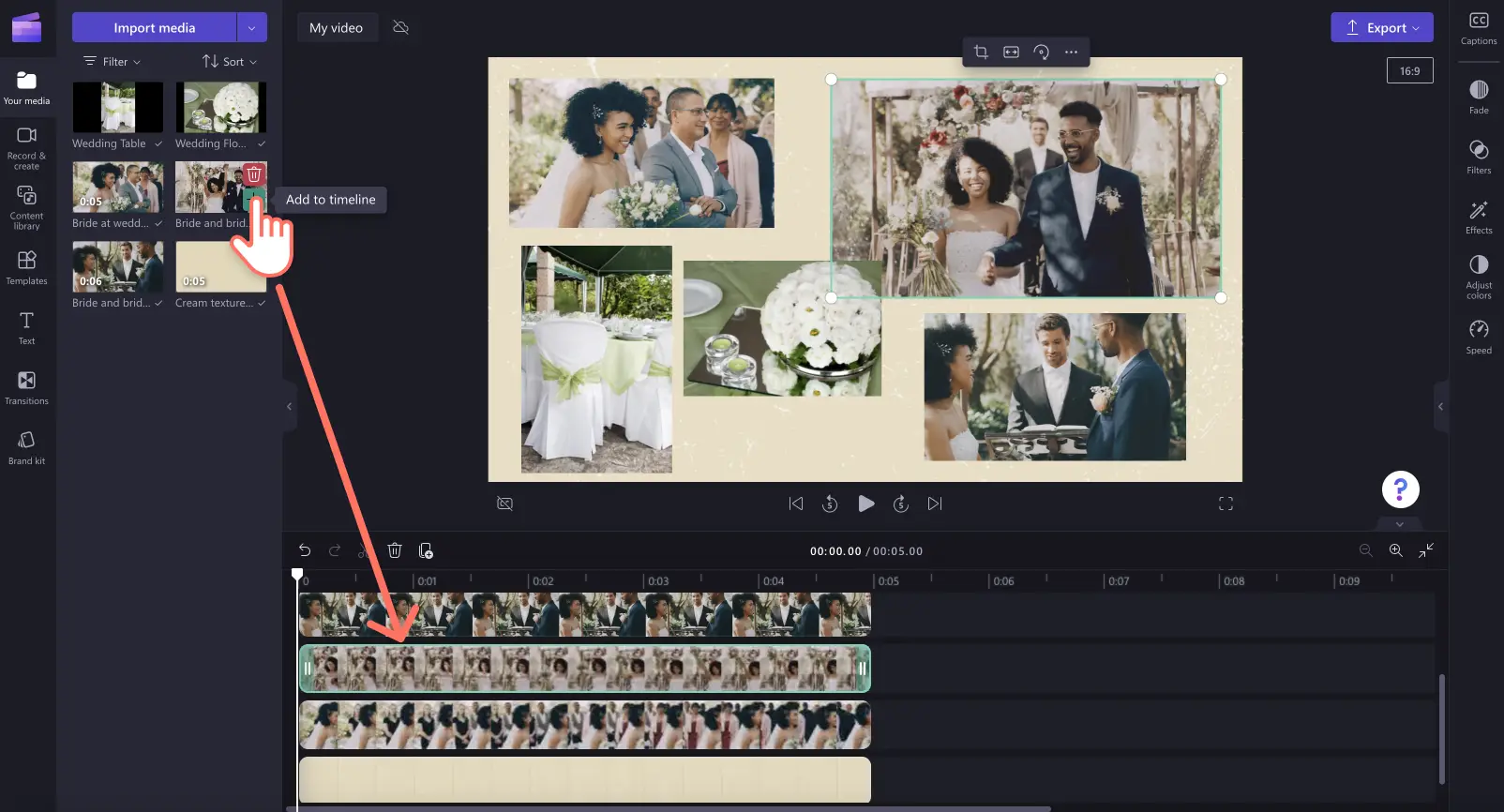 Birden fazla video ekleyen bir kullanıcının resmi.