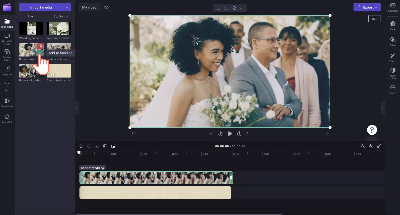Zaman çizelgesine video ekleyen bir kullanıcının resmi.