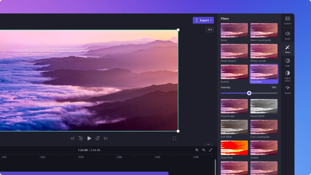 Videolara ve slayt gösterilerine filtre ekleme