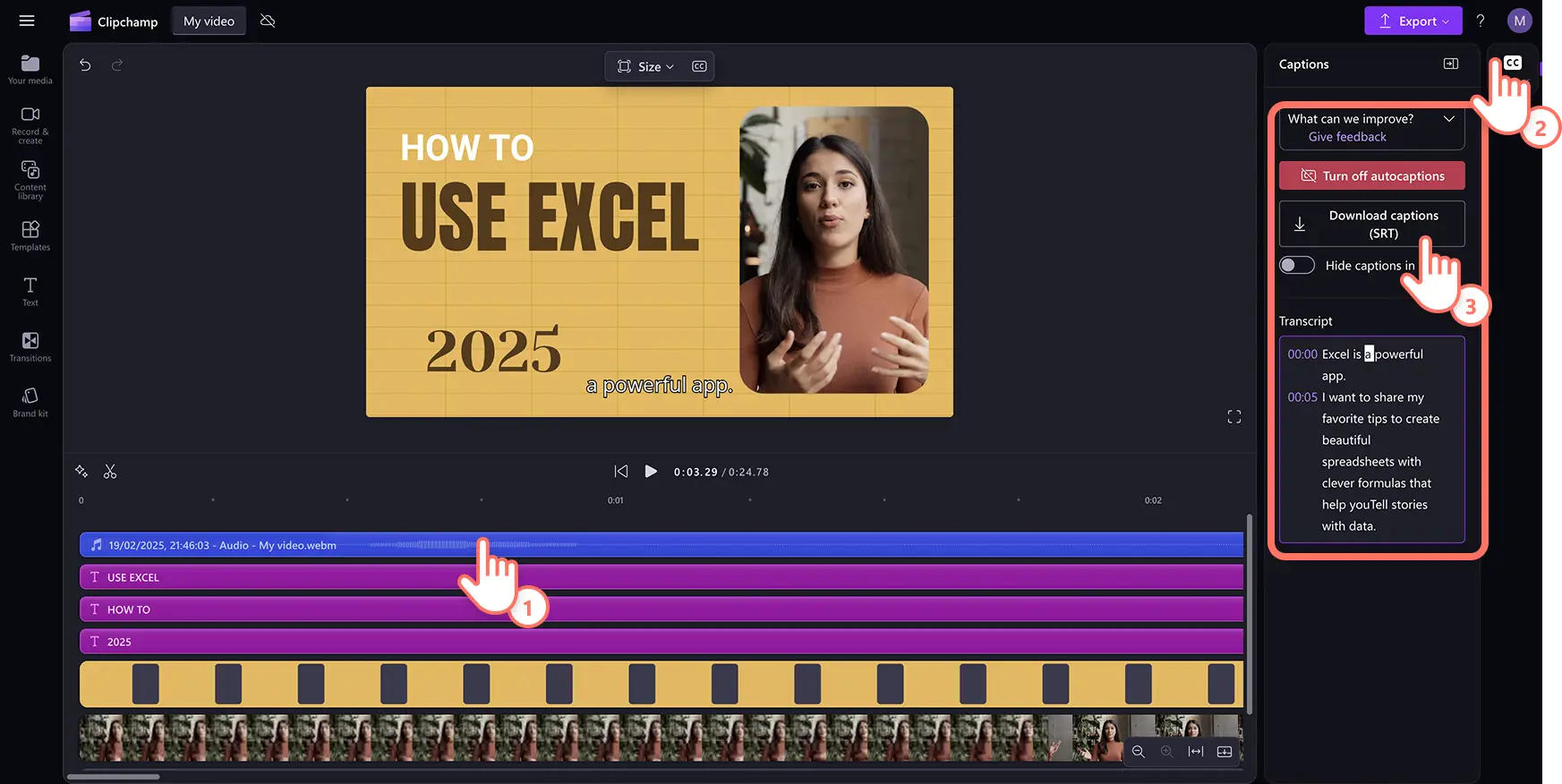 4n2kz47nqrsuq8aszyucsj Clipchamp'te ses kaydediciden altyazı oluşturan kullanıcı