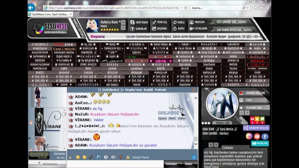 sesli chat odaları